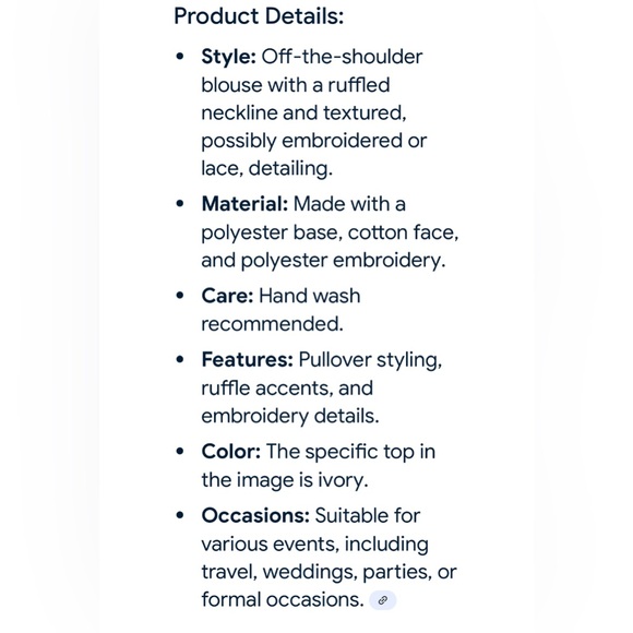 ANTHROPOLOGIE TEXTURED OFF THE SHOULDER TOP - Picture 12 of 14